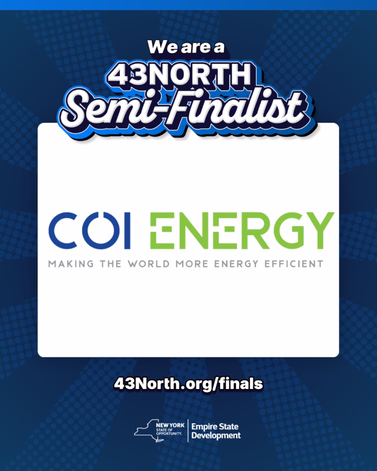 COI Energy Selected as a 43North 2026 Semi-Finalist